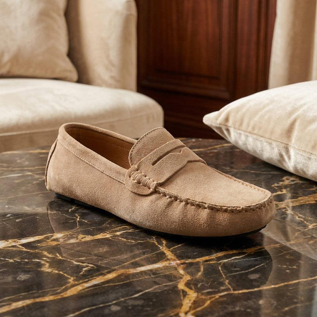 Eleganckie męskie mokasyny zamszowe – Styl premium i komfort na co dzień