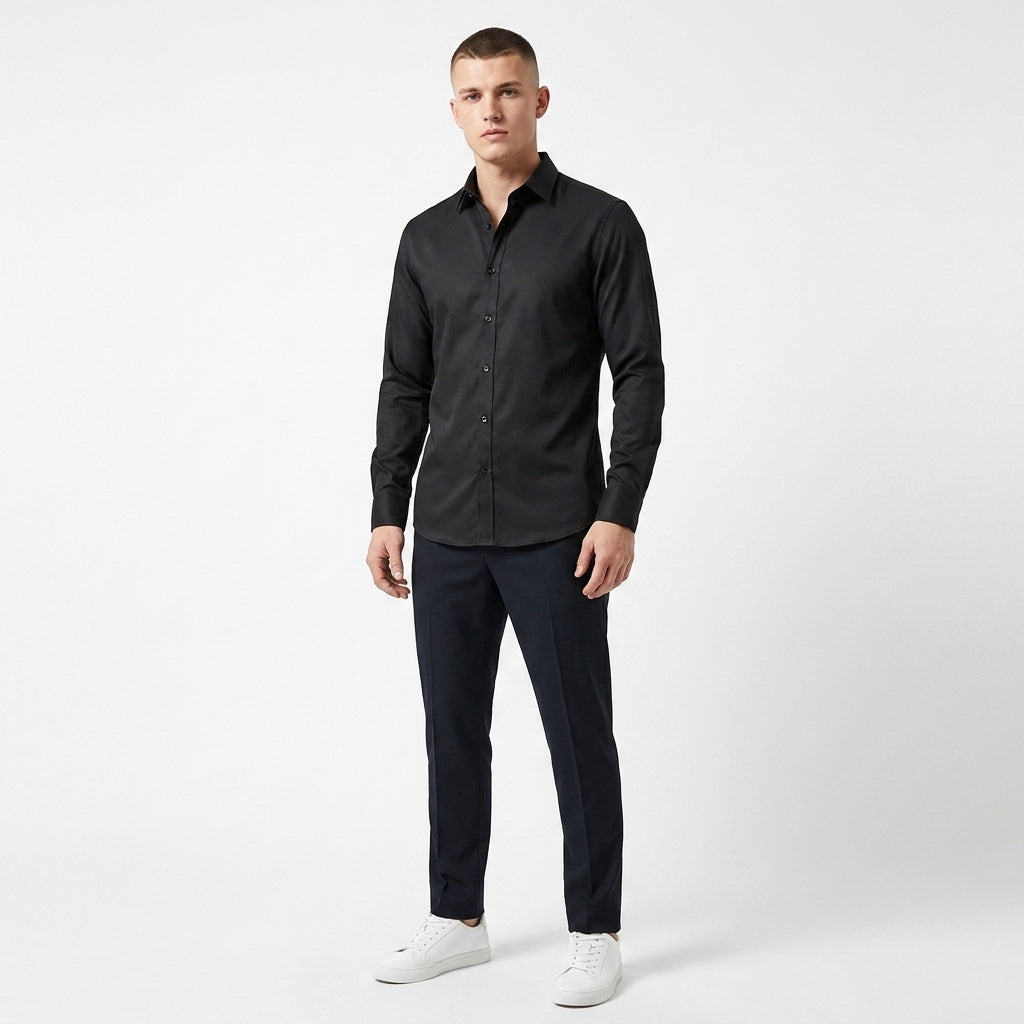 Koszula slim fit męska elegancka – dopasowana koszula wizytowa