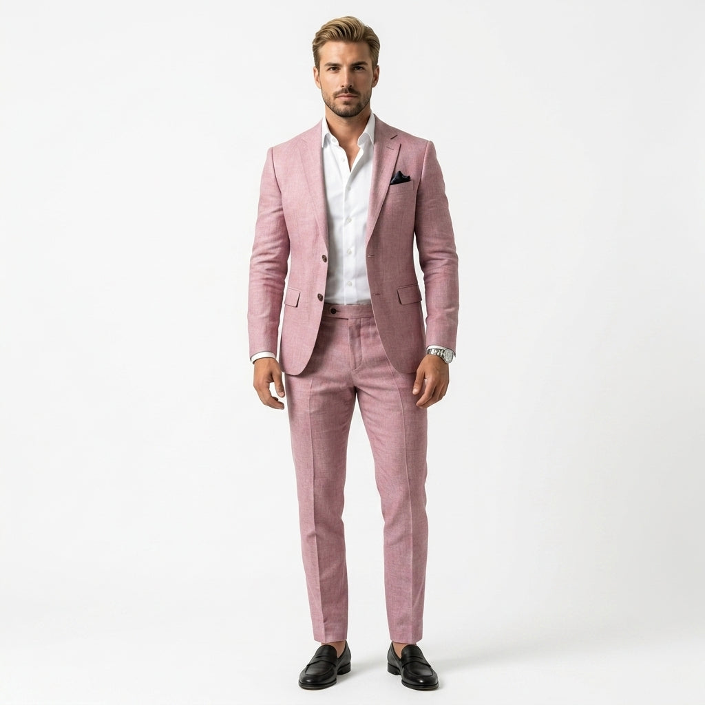 Garnitur Męski Dwuczęściowy Slim Fit – Elegancki Komplet Marynarka