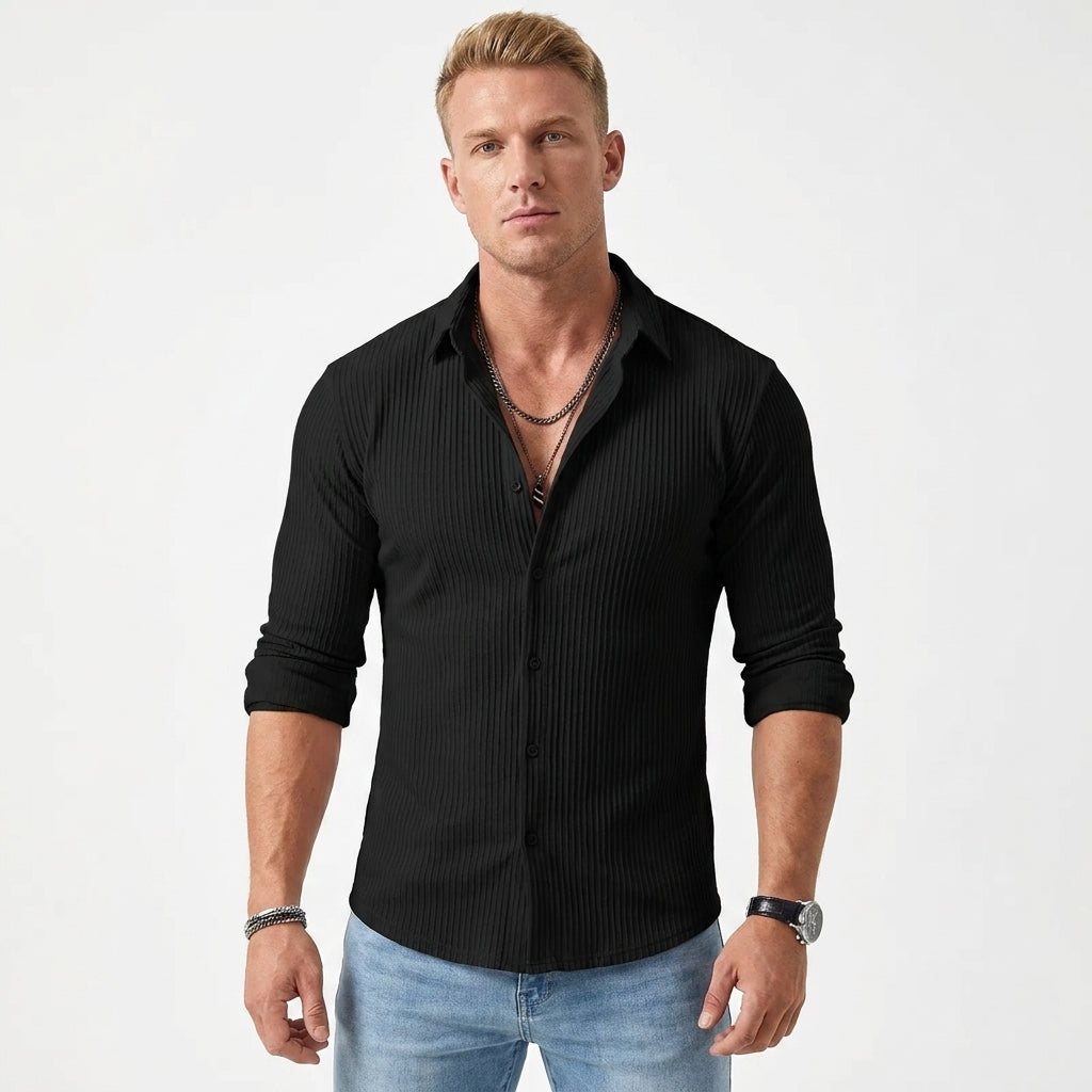 Koszula w paski męska slim fit – koszula slim w paski