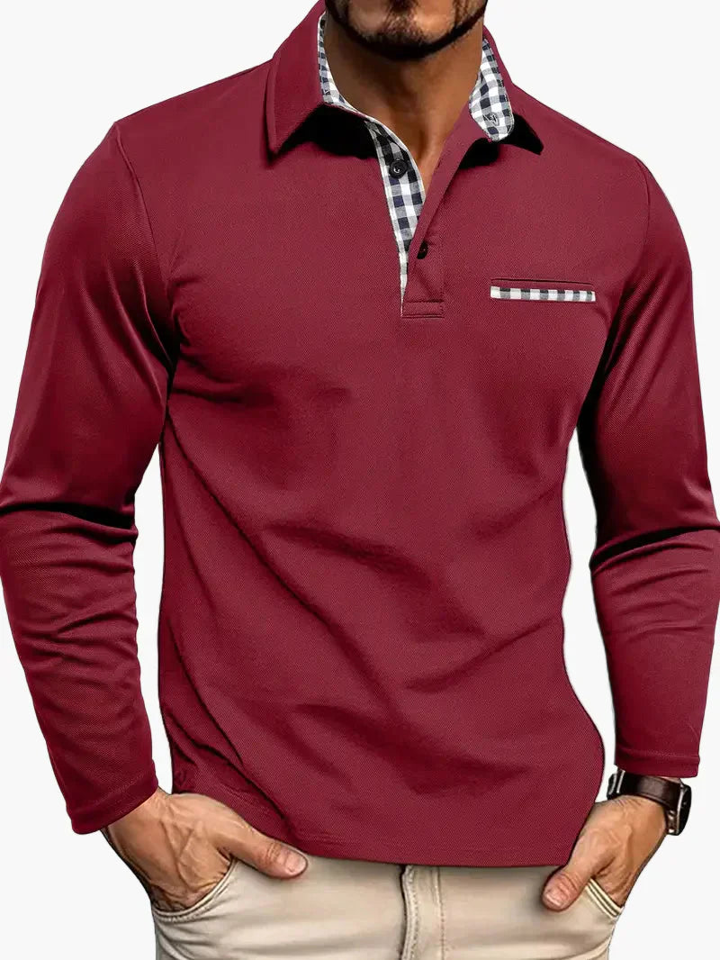 Koszulka polo męska slim w kratę – polo slim fit kratka