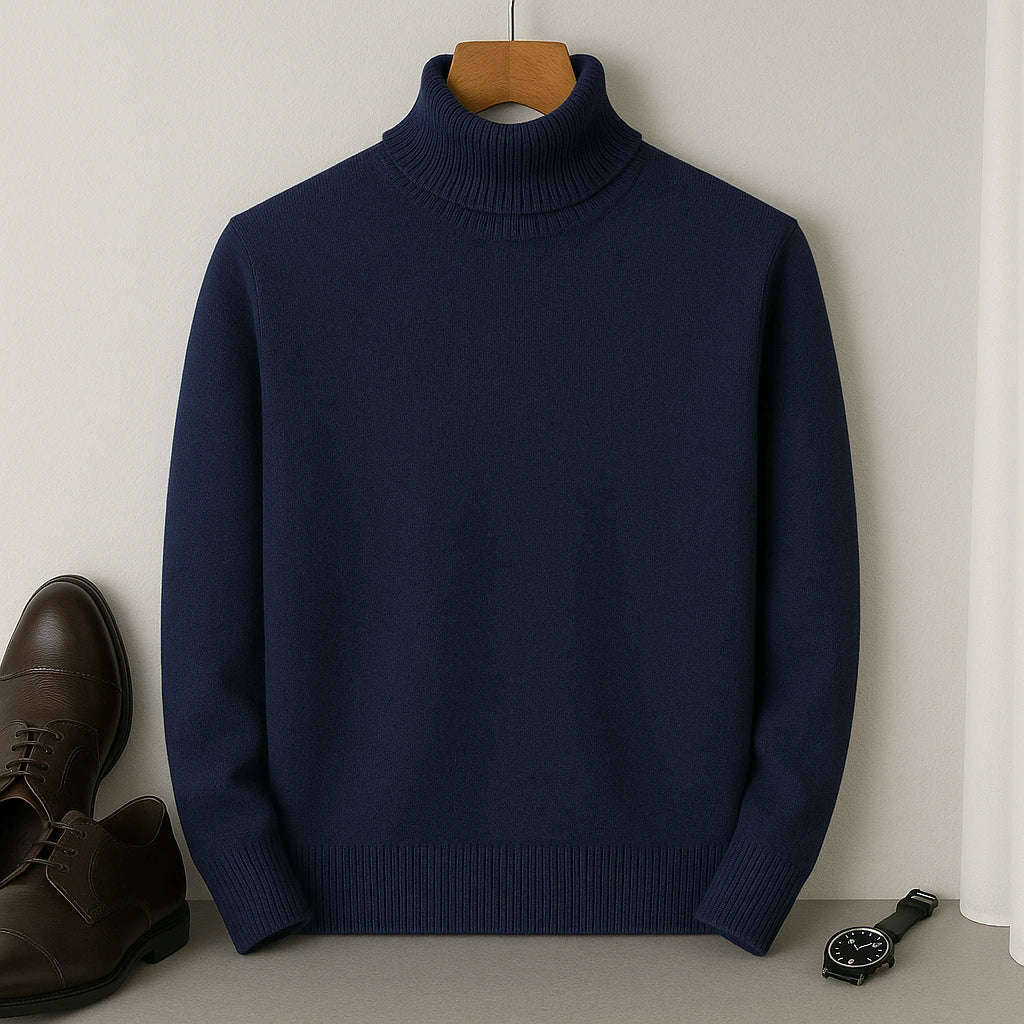 Sweter golf męski elegancki – turtleneck sweter męski