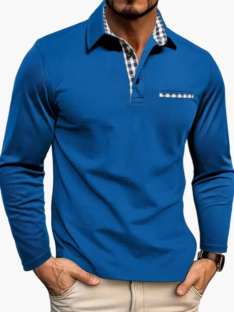 Koszulka polo męska slim w kratę – polo slim fit kratka