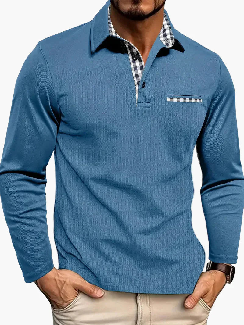 Koszulka polo męska slim w kratę – polo slim fit kratka