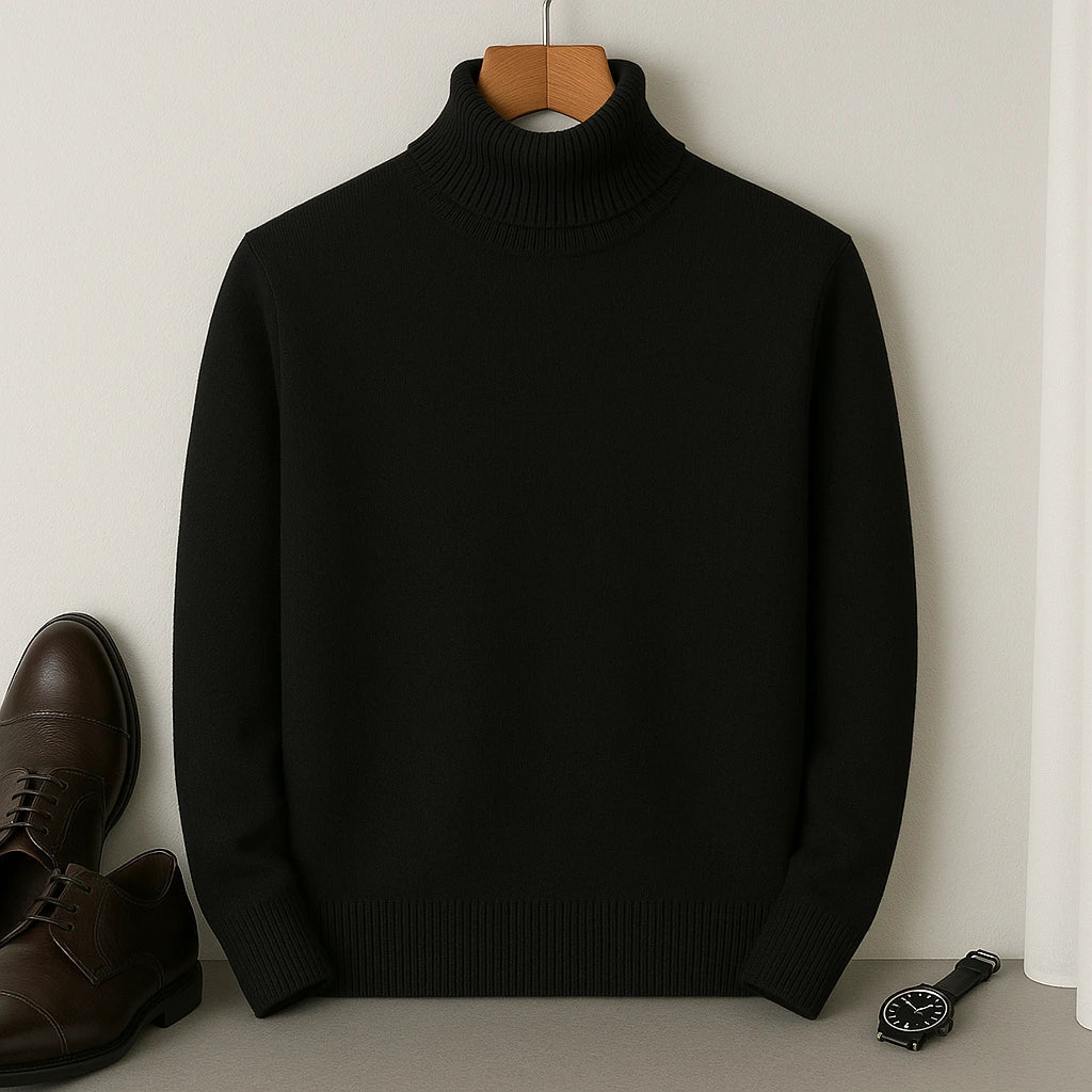 Sweter golf męski elegancki – turtleneck sweter męski