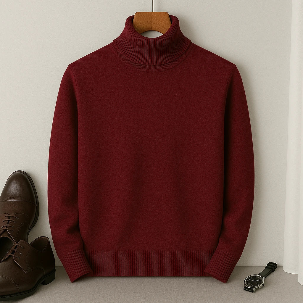Sweter golf męski elegancki – turtleneck sweter męski